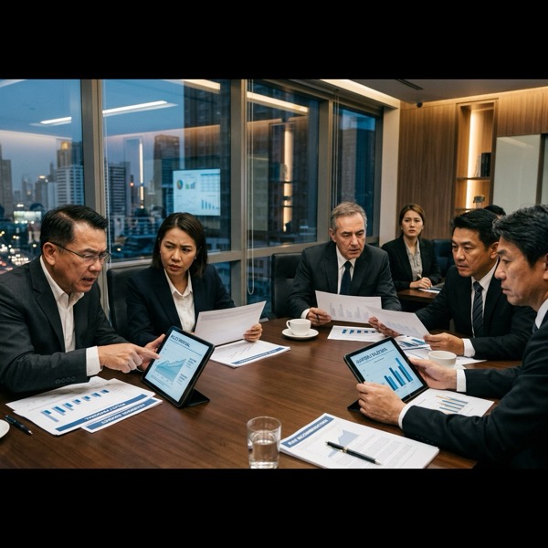 การประชุมฉุกเฉินของผู้บริหารสมาคมยานยนต์ไฟฟ้าไทยและตัวแทนอุตสาหกรรมยานยนต์ เพื่อร่างหนังสือด่วนถึงกระทรวงการคลังเรื่องข้อเสนอภาษีสรรพสามิต