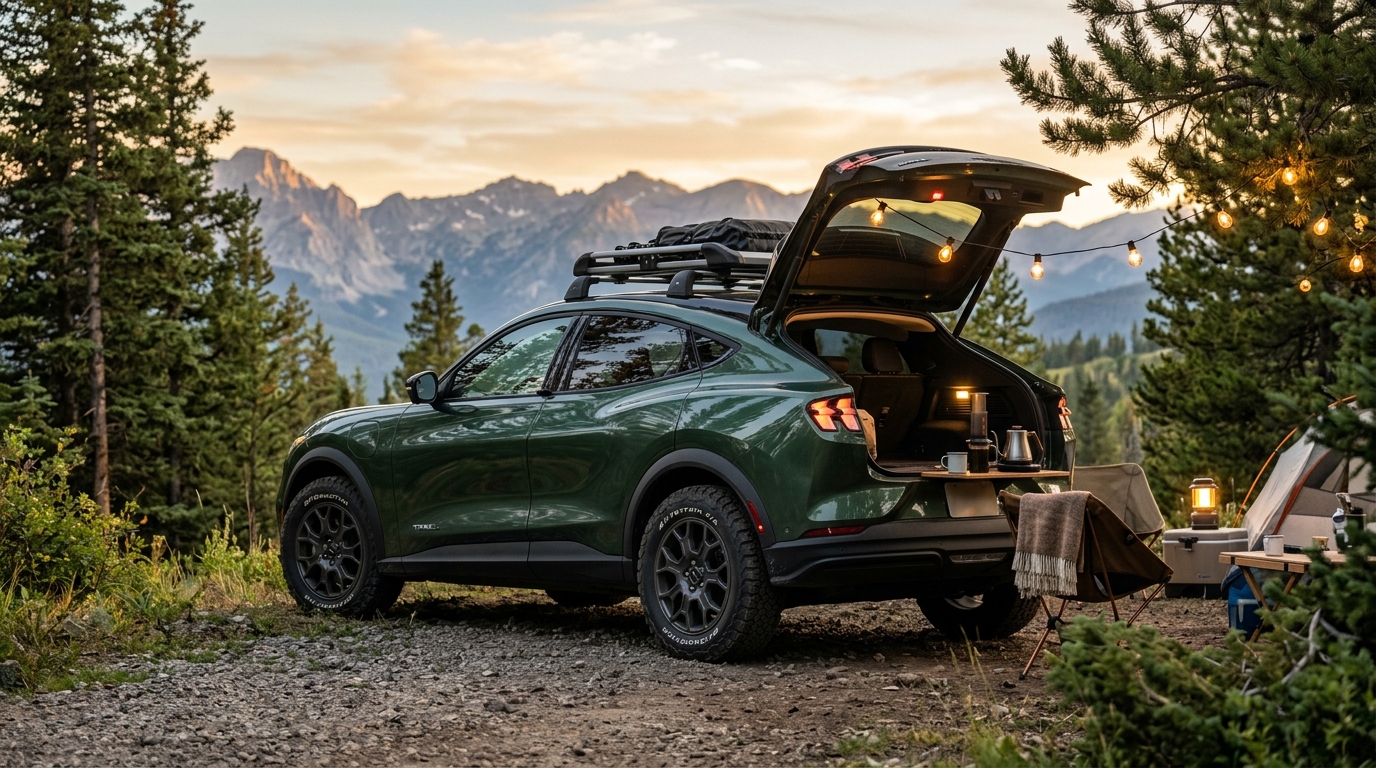 เปิดตัว Ford Mustang Mach-E Trail 2027 ครอสโอเวอร์ไฟฟ้าสายแคมป์ปิ้ง ยกสูงพร้อมล้อรุ่น Rally และระบบจ่ายไฟ Pro Power Onboard