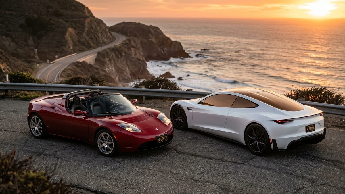 วิวัฒนาการของ Tesla Roadster จากรุ่นบุกเบิกปี 2008 สู่ไฮเปอร์คาร์เทคโนโลยีอวกาศสีขาว Ano White ในปี 2026