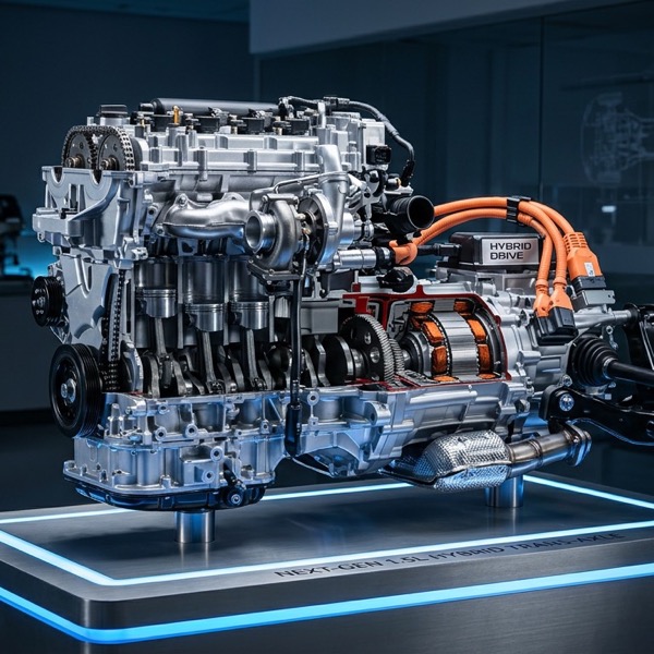 เครื่องยนต์ไฮบริดเจเนอเรชันใหม่ขนาด 1.5 ลิตร 4 สูบ ของ Toyota จัดแสดงในศูนย์วิจัยและพัฒนา