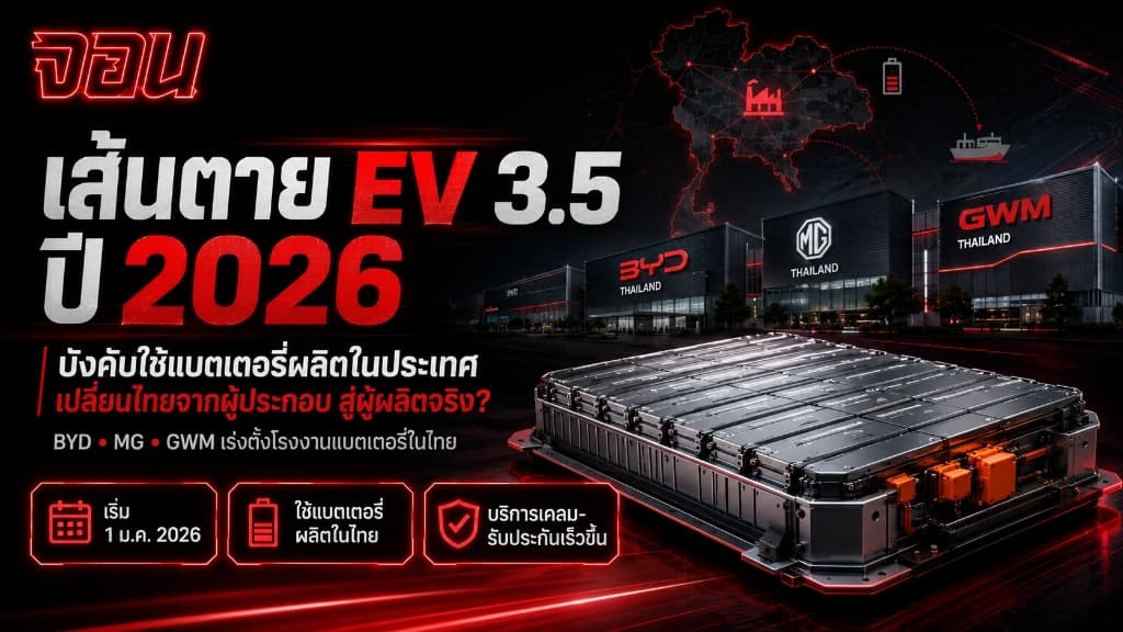 ภาพหน้าปกบทความ เส้นตายมาตรการ EV 3.5 ในปี 2026 โดย Ko John