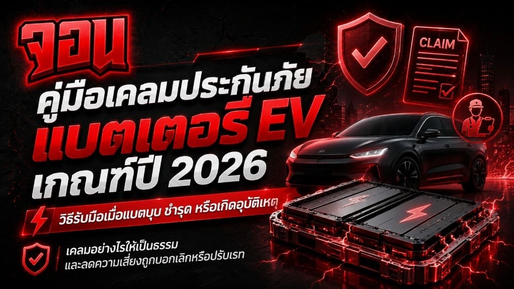 คู่มือเคลมประกันภัย แบตเตอรี่ EV เกณฑ์ปี 2026