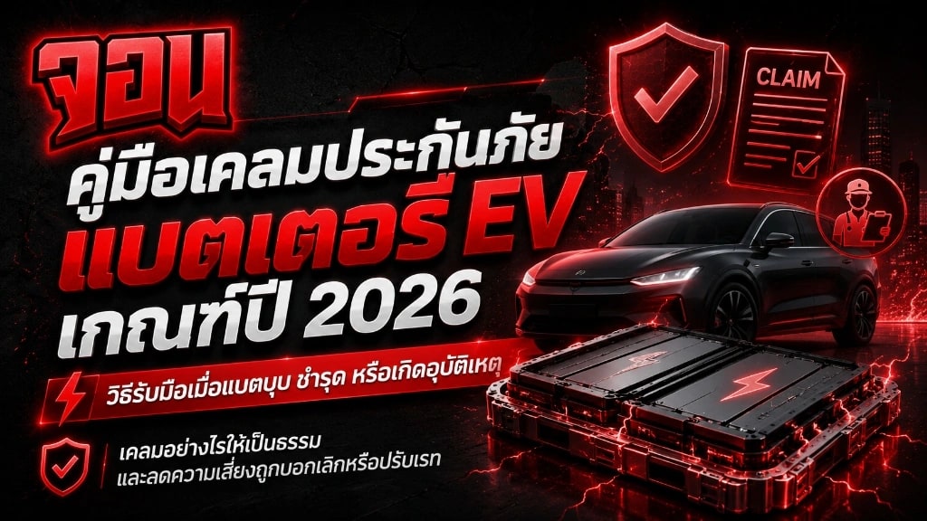 คู่มือเคลมประกันภัย แบตเตอรี่ EV เกณฑ์ปี 2026