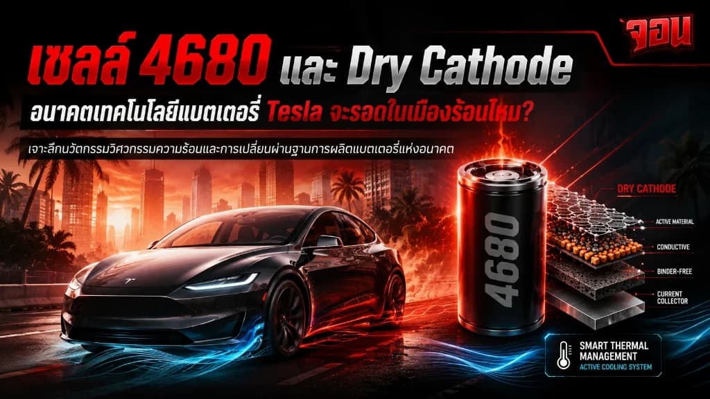 ภาพแนวคิดกราฟิกสีเงินและเทคโนโลยีขั้นสูง แสดงเซลล์แบตเตอรี่ทรงกระบอกขนาดใหญ่ที่มีสายเชื่อมต่อไร้ขั้วล้ำสมัย สื่อถึงพลังวิศวกรรมและการคิดค้นทางเทคโนโลยีระดับอนาคต