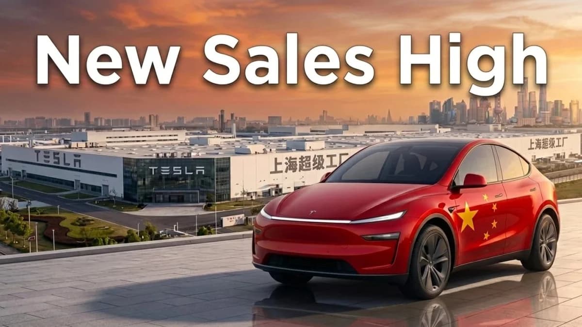 ภาพดีไซน์จำลองสอดคล้องกับหัวเรื่อง ยอดขาย Tesla ในจีนพุ่งแตะระดับสูงสุดใหม่ของปี 2026 ด้วยอัตราการเติบโต 25% ในเดือนมิถุนายน
