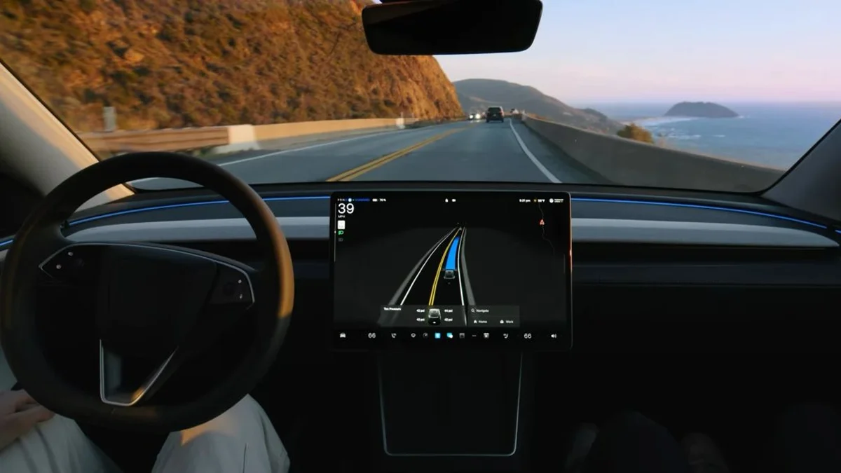 ภาพดีไซน์จำลองสอดคล้องกับหัวเรื่อง ระบบ FSD ของ Tesla ใกล้ได้รับการอนุมัติจากหน่วยงานกำกับดูแลในอิตาลีอีกขั้น