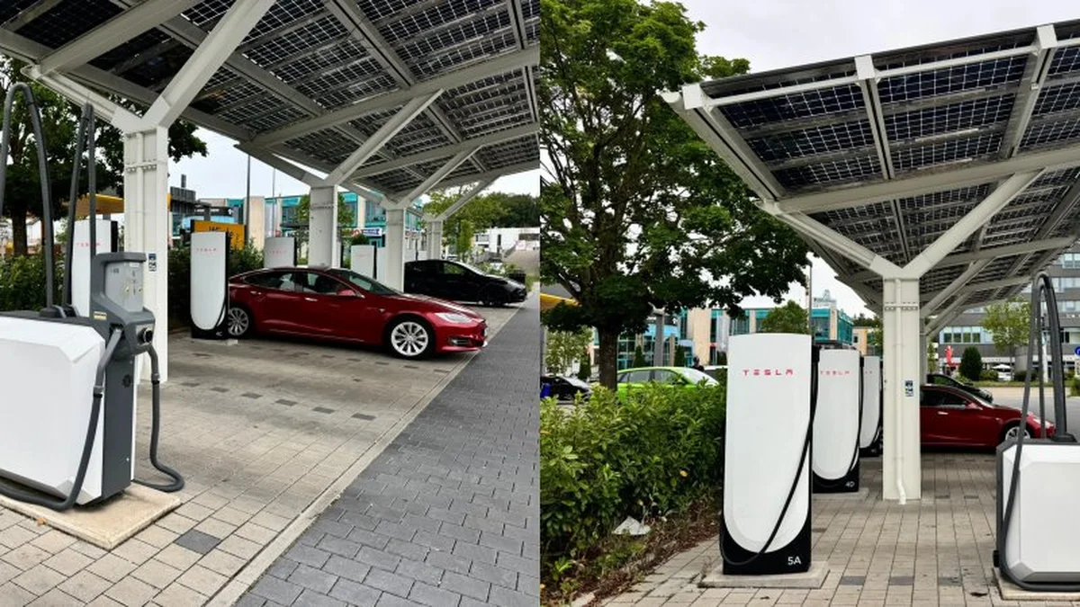 ภาพดีไซน์จำลองสอดคล้องกับหัวเรื่อง Tesla เริ่มติดตั้งเครื่องดูดฝุ่นรถยนต์ฟรีที่สถานี Supercharger