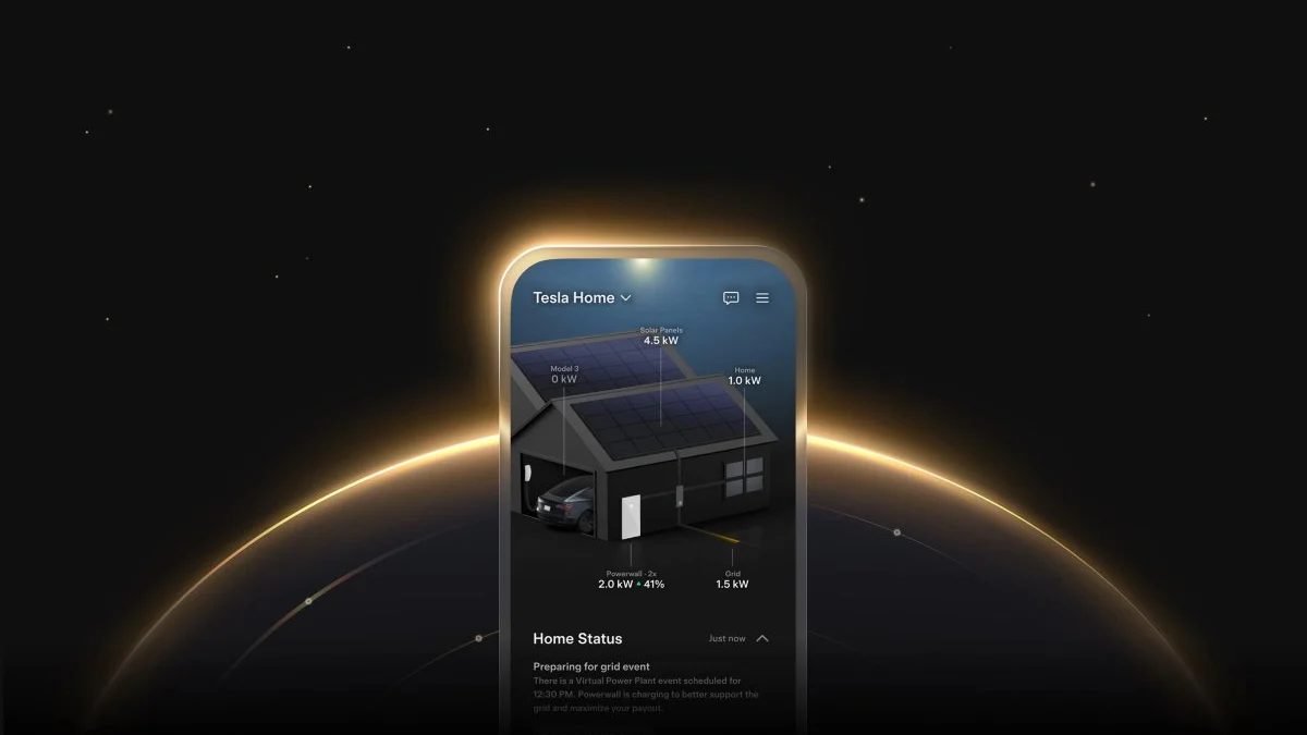 ภาพดีไซน์จำลองสอดคล้องกับหัวเรื่อง Tesla อัปเดตแอปพลิเคชันใหม่ รองรับการชาร์จอัจฉริยะผ่านเบรกเกอร์อัจฉริยะ Ai Opticaster