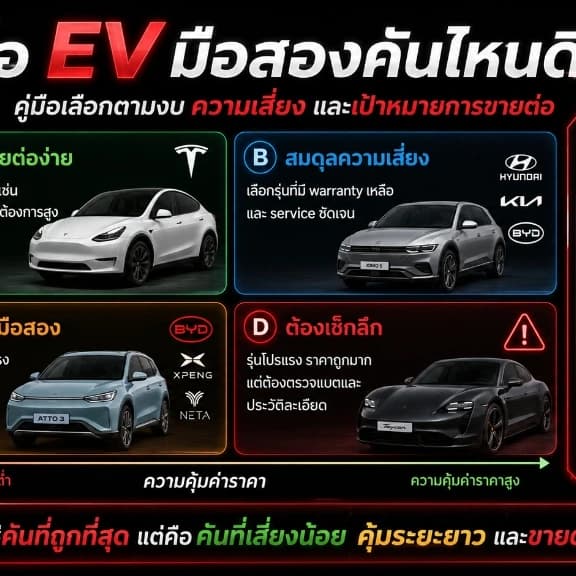 วิศวกรทำการตรวจสอบสุขภาพแบตเตอรี่และระบบไฟฟ้าในรถยนต์ไฟฟ้าเพื่อการบำรุงรักษาเชิงป้องกัน