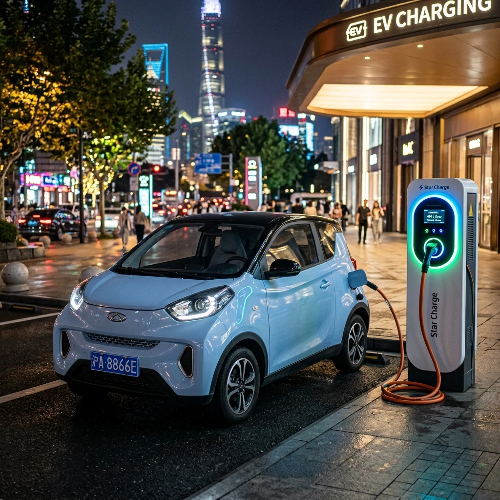 Chery Q รองรับการชาร์จด่วน DC Fast Charge สูงสุด 85 kW ชาร์จไวเติมพลังงานในเมืองได้ทันที